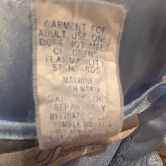 Vintage Dreamaway Nightgown size Medium Soft Blue - Picture 5 of 5